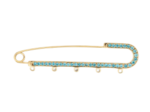 Blue Lines 3.25 Inches 5 Loops